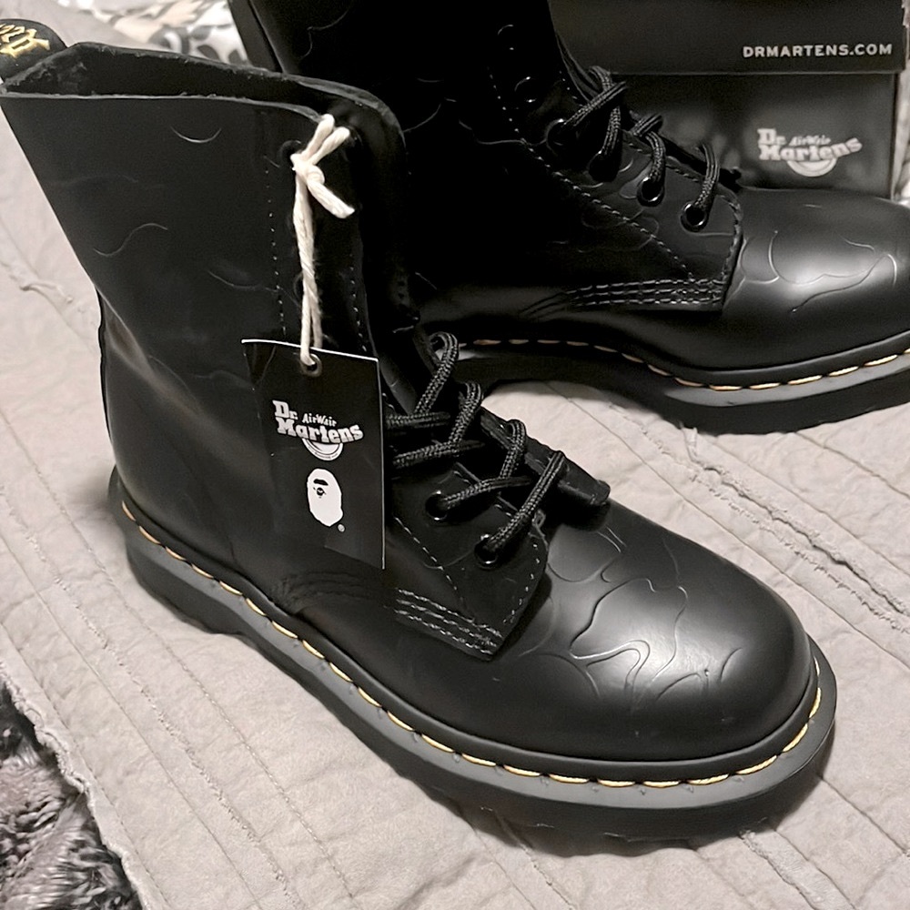 Dr. Martens x BAPE 1460 Leather Boots